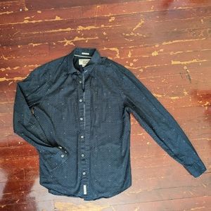Men's Navy Blue Penguin Button down shirt
